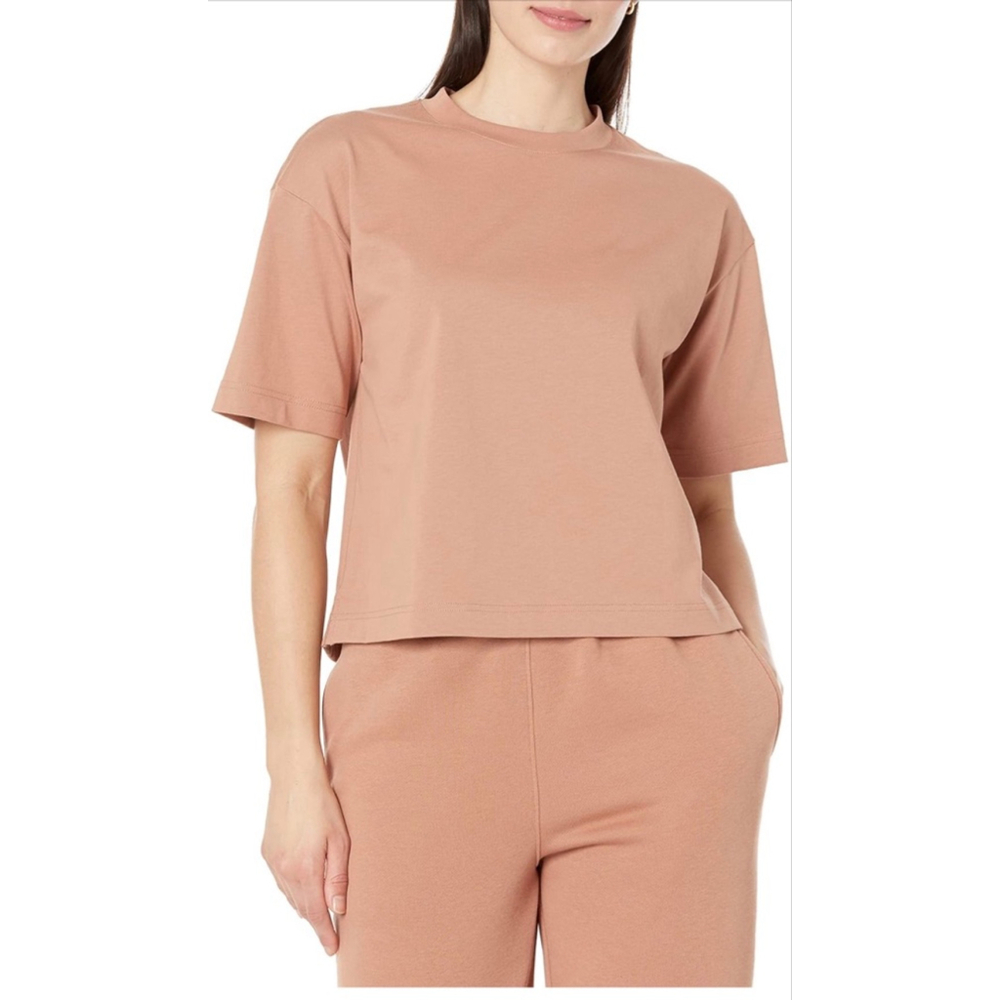 NEW Organic Cotton Drop Shoulder Relaxed Boxy Short Sleeve Tshirt XL